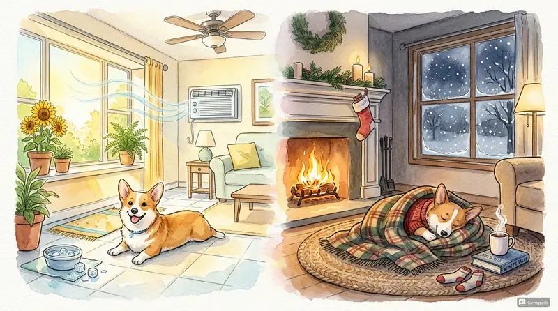 季節別のエアコン設定と注意点