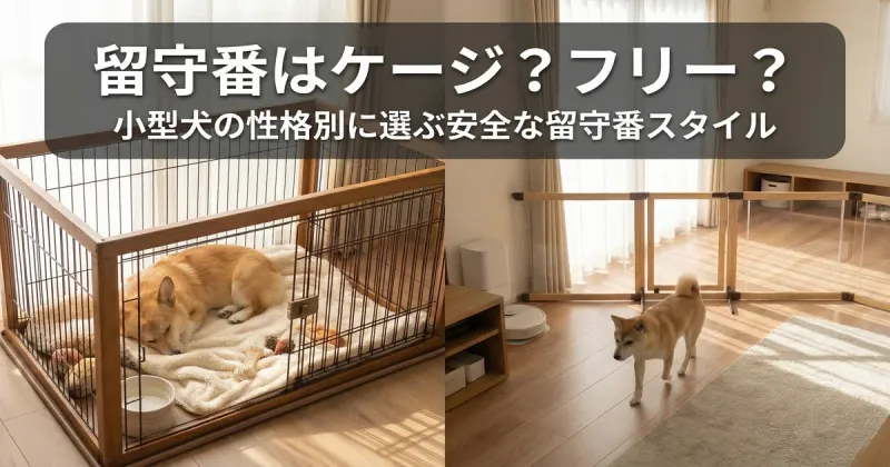 犬の留守番はケージとフリーどっち？成犬6〜8時間が目安｜年齢別の選び方